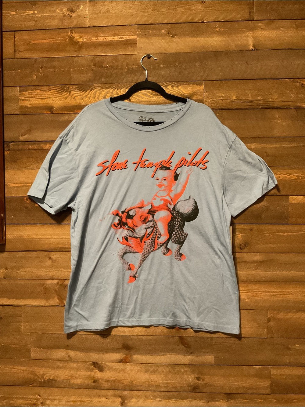 Stone Temple Pilots Blue T Shirt Jubilee Tour Baby Dragon Graphic Men’s XS New